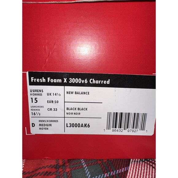 New Balance Men's Fresh Foam X 3000 V6 Metal Baseball Shoes Size 15 - Picture 6 of 6